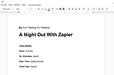 Create printable event tickets for your customers using Plumsail Documents and Zapier