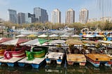 Return of Cartoon Boats to the Tuanjiehu Park