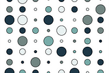 Pattern of blue dots.