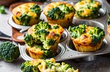 Cheesy Broccoli Egg Muffins Recipe
