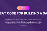 Cheat code to build a successful SaaS Business