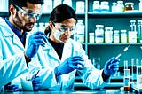 Scientists testing probiotics in lab