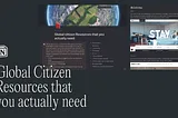 Global citizen Resources that you actually need (Notion)