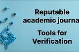 Reputable academic journal