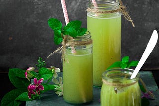 Raw Green Apple drink :