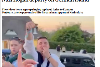 Outrage Erupts Over Viral Video of Nazi Slogan Singing at Elite German Party on Sylt Island