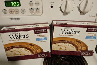 I bought 2,000 communion wafers to see what I could cook with them
