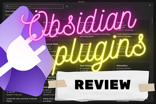 Obsidian Plugins Review — 60