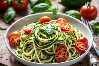 Caprese Pesto Zucchini Noodles Recipe