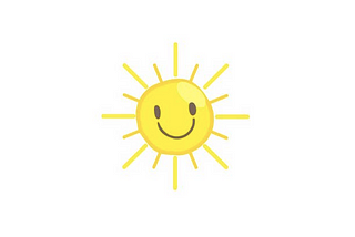 smiling sun emoji