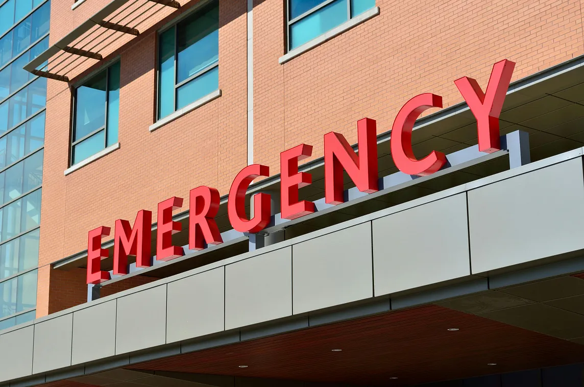 Emergency room of hospital building