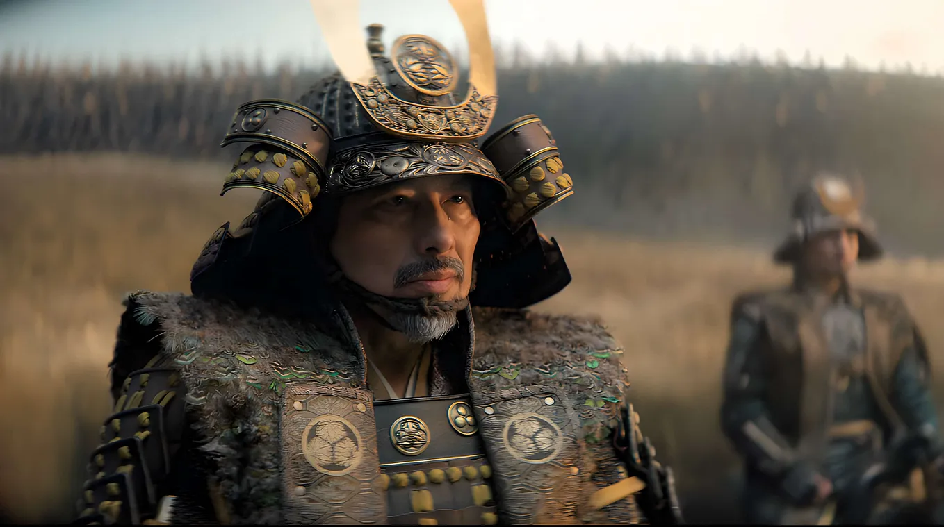 Japanese actor Hiroyuki Sanada as lord Yoshii Toranaga in Shogun.