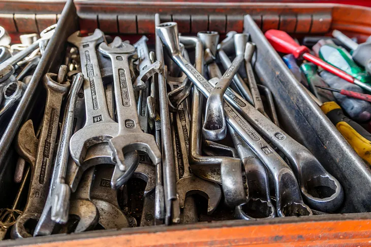 Tools in a tool box