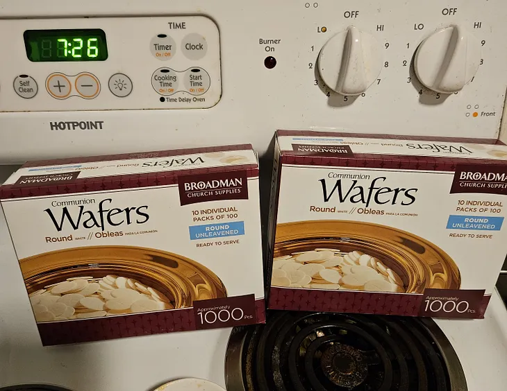 I bought 2,000 communion wafers to see what I could cook with them