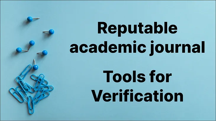 Reputable academic journal