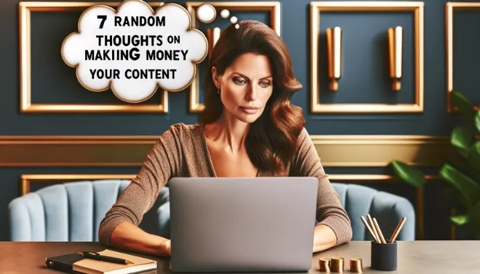 7 Random Thoughts on Making Money with Your Content