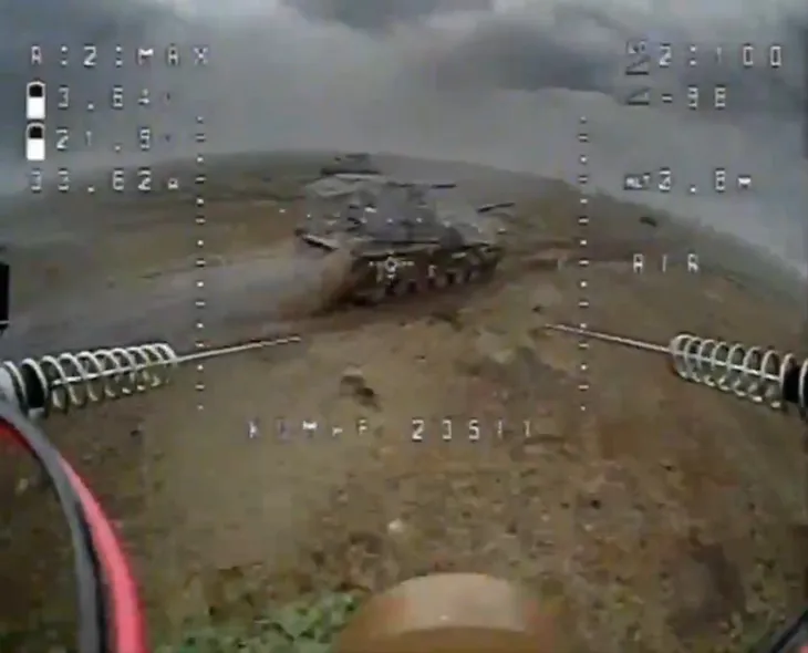 Ukrainian Drones Employ Deadly Double-Tap Strategy to Defeat Russian Tank Defenses!
